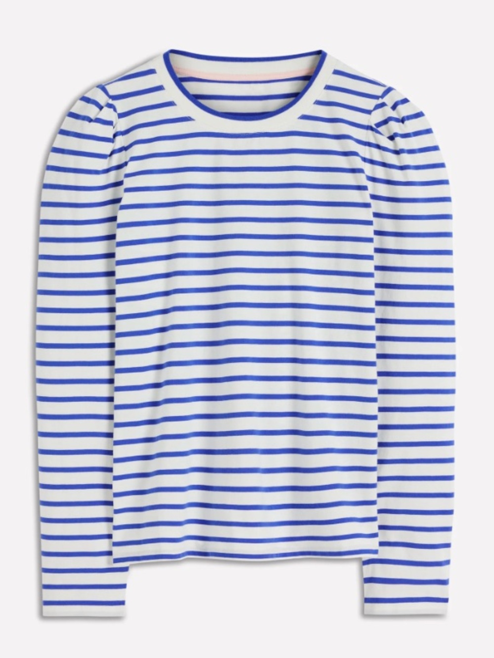 Boden Pleat Sleeve Stripe Striped Top
